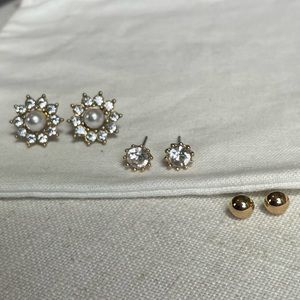 J. Crew Triple Earring Set